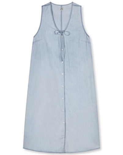 Mads Nørgaard - Air Denim Pauline Kjole - Sunbleached Blue